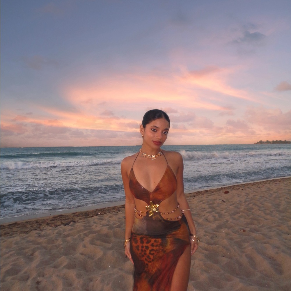 Jaded London Vida Backless in Whiskey